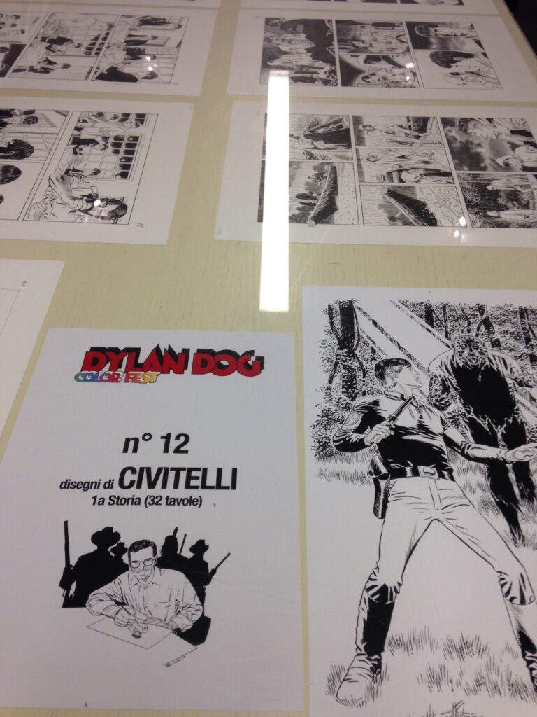 Dylan Dog a Torino spazio ArtCo.Mix 6 Artisti o fumettisti pop? Per Dylan Dog a Torino hanno disegnato dal vivo Bruno Brindisi e Fabio Civitelli. Uno, autore storico dell’indagatore dell’incubo, l’altro, anima di Tex Willer: ecco immagini e video