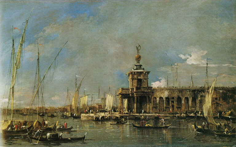 Francesco Guardi Veduta della punta della Dogana Orgoglio cittadino: le collezioni bresciane d'arte antica