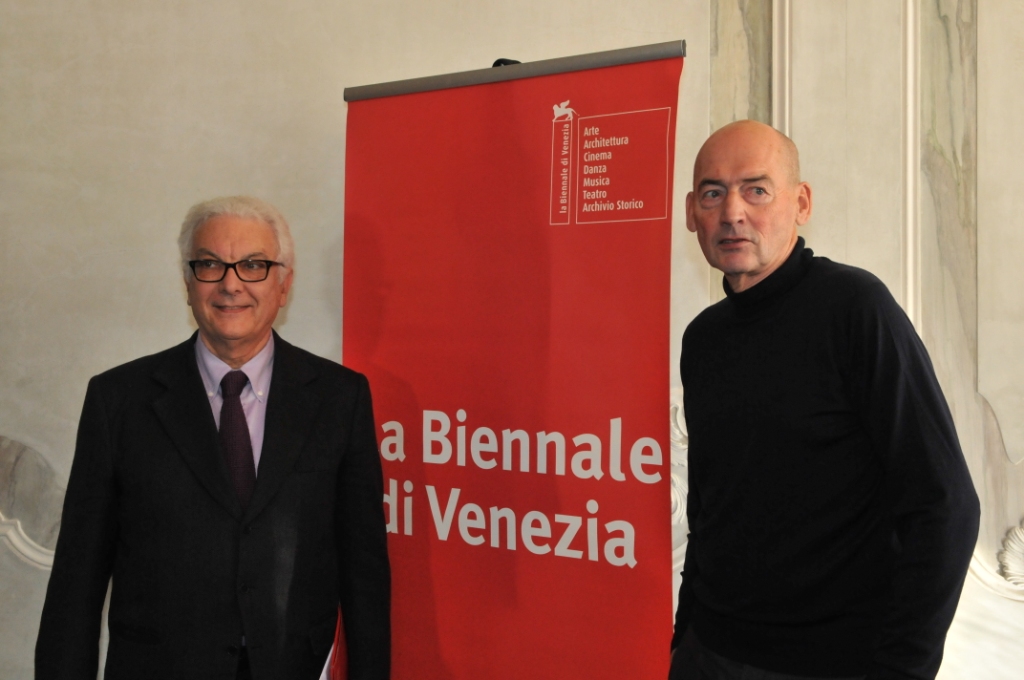 Paolo Baratta e Rem Koolhaas a Venezia – foto Giorgio Zucchiatti, courtesy La Biennale