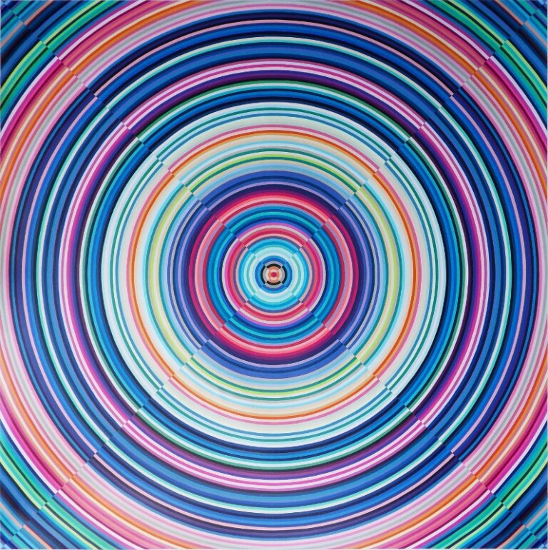 Gabriela Böer Disco 4 2013 acrílico sobre tela 200 x 200 797x800 Sessant’anni di astrattismo geometrico. Da Buenos Aires a Roma