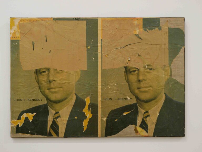 JFK secondo Mimmo Rotella 50 anni dalla scomparsa di Robert Kennedy. Le opere che ricordano lui e il fratello JFK