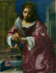 La Santa Prassede di Ficherelli È il primo Vermeer conosciuto oppure è un falso? La Santa Prassede vista anche a Roma alla mostra delle Scuderie del Quirinale andrà all’asta a luglio a Londra. Per “soli” 7 milioni di euro