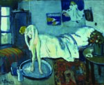 Picasso The Blue Room © Estate of Pablo Picasso Artists Rights Society ARS New York Sotto Picasso un altro Picasso: le radiografie svelano un ritratto ignoto sotto la pellicola pittorica della “The Blue Room” oggi a Washington.