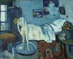 Picasso The Blue Room © Estate of Pablo Picasso Artists Rights Society ARS New York Sotto Picasso un altro Picasso: le radiografie svelano un ritratto ignoto sotto la pellicola pittorica della “The Blue Room” oggi a Washington.