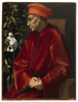 Pontormo, Ritratto di Cosimo il Vecchio, 1518-19, olio su tavola cm 87x67. Firenze, Galeria degli Uffizi