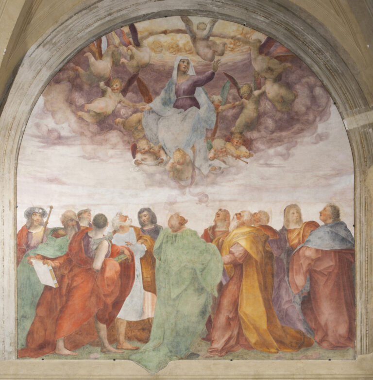 Rosso Fiorentino, Assunzione, 1513, affresco staccato cm 390x381. Firenze, SS. Annunziata. Patrimonio FEC