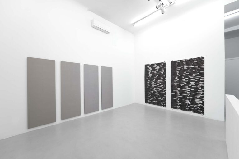 Sophie Tottie - Material marks (as far as I can reach) - veduta della mostra presso Giacomo Guidi Arte Contemporanea, Milano 2014