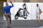 banksy roma 2 Banksy a Roma? Avvistate sue opere sui muri della Capitale. Ed è giallo, tra un sito fake e uno sticker di Mauro Pallotta