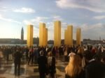 foto 2 Venezia Updates: three, two, one. Immagini e video dalla presentazione di The Sky Over Nine Columns, la spettacolare installazione di Heinz Mack sull'isola di San Giorgio