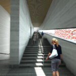 7. M9 rendering staircase with view M9. Prospettive di futuro tra Venezia e Mestre