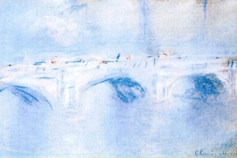 Claude Monet Waterloo Bridge London 1901 uno dei dipinti rubati Vi ricordate i capolavori di Picasso, Monet, Gauguin e Freud rubati alla Kunsthal di Rotterdam? Pare confermato che la madre del capobanda li bruciò in una stufa: e ora dovrà risarcire 18 milioni di euro