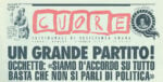 Cuore n.1 header L’Unità stacca la spina. Novant’anni e sentirli tutti: dopo una faticosa trattativa, lo storico quotidiano di sinistra alza bandiera bianca. Lo ricordiamo, tra satira e nostalgia