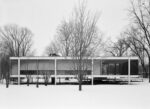 Farnsworth House Ludwig Mies van der Rohe 2 Cinque case iconiche del Novecento, in un cartoon