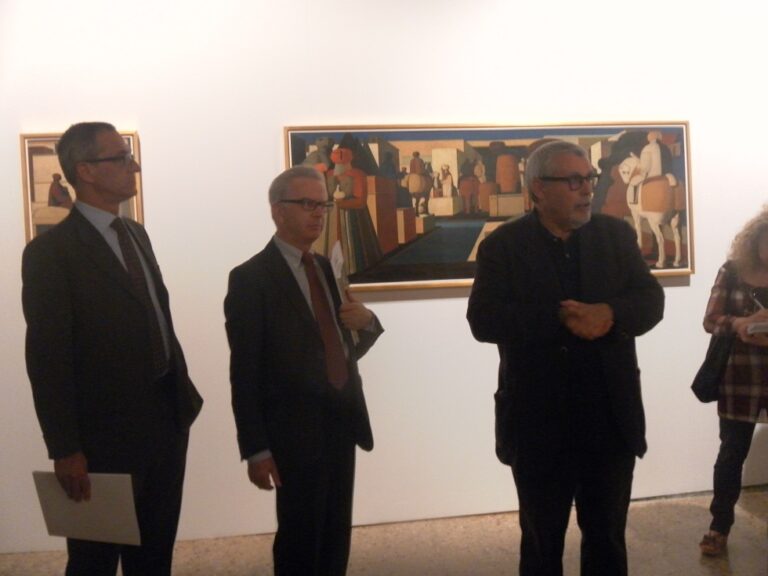 Il curatore Flaminio Gualdoni con il sindaco di Como Mario Lucini e lassessore alla cultura Luigi Cavadini Gli artisti e la città. Ieri e oggi