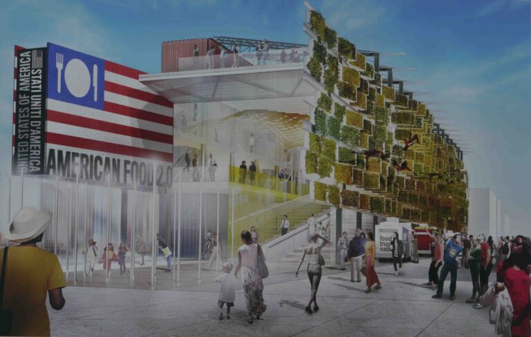 Il progetto del Padiglione USA ad Expo John Kerry benedice Expo 2015: posata a Milano la prima pietra del padiglione americano, in diretta streaming con Washington. Ecco la fotogallery