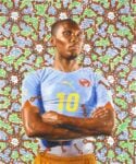 Kehinde Wiley Samuel Eto’o 2010. Image courtesy of the artist and Roberts Tilton Culver City L’arte e “il bel gioco”. L’omaggio del Lacma ai Mondiali di calcio in Brasile