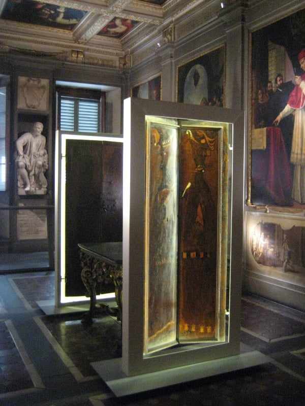 Veduta della galleria di Casa Buonarroti allestita da Michelangelo Buonarroti il Giovane Michelangelo 450: tante copie, poca originalità