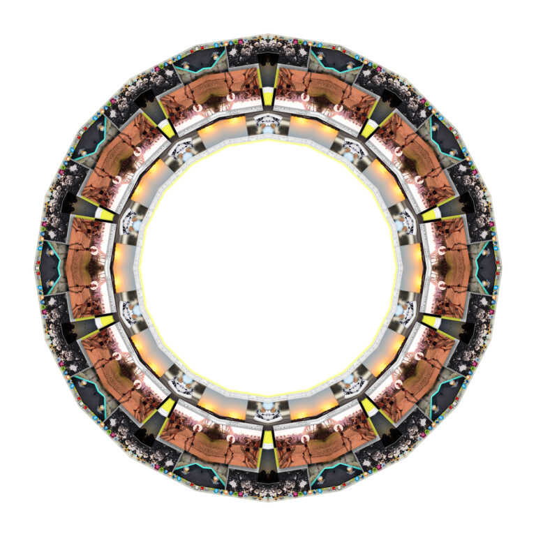 08 Roselli Valentina Sunset digital collage 2014 Amburgo, in memoria di Alighiero Boetti. A vent’anni dalla morte, una mostra riflette sul suo lavoro. Tre giovani italiane in dialogo con KP Brehmer