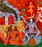 6. Seema Kohli The Golden Womb 2013 Acrylic on canvas 200 x 191 cm Venezia chiama India: un viaggio nei misteri della realtà