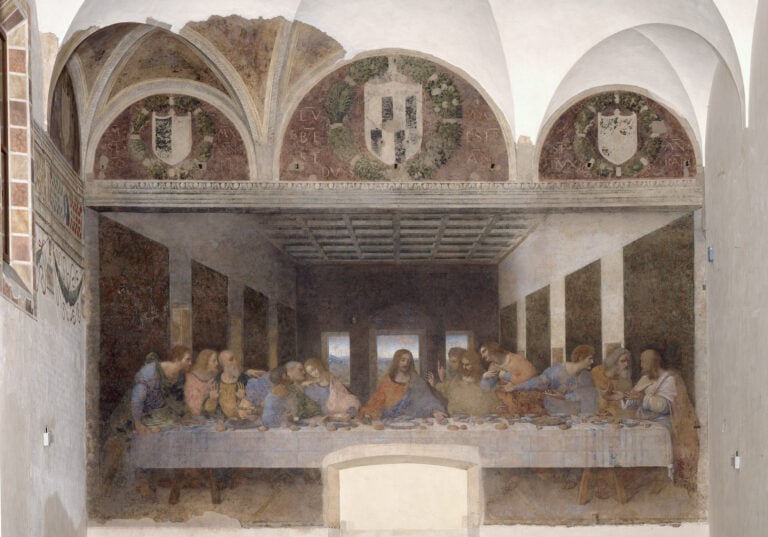 Leonardo Da Vinci, Cenacolo (Ultima Cena), 1494-98, tempera grassa su intonaco, Santa Maria della Grazie, Milano