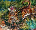 Antonio Ligabue Tigre assalita dal serpente olio su faesite cm 66 x 80 Antonio Ligabue, artista visionario. Dai margini dell’esistenza al cuore della pittura