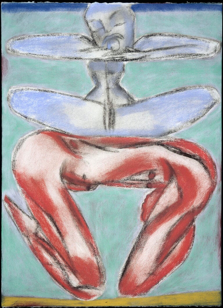 Francesco Clemente India Beloved 1994 Pastel on paper 67 x 48 cm Copyright Francesco Clemente Courtesy Galerie Bruno Bischofberger AG St. Moritz Art Masters. E l’India invade l’Engadina