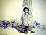 John Valadez 1982 pencil on paper John Valadez, il pittore chicano. Storia di un muralista a Los Angeles
