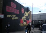 Shepard Fairey, Shoplifters welcome, Chance Street, Shoreditch London, 2012