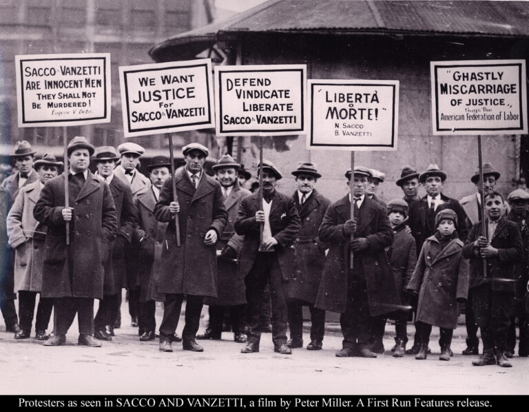 protest Sacco e Vanzetti, ottantasette anni dopo. In memoria dei due anarchici italiani