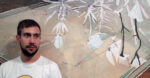 Andrea Grotto e Battle Plan 144 x 118 cm olio e acrilico su tela 2014 Il paesaggio secondo quattro giovani artisti. A Padova