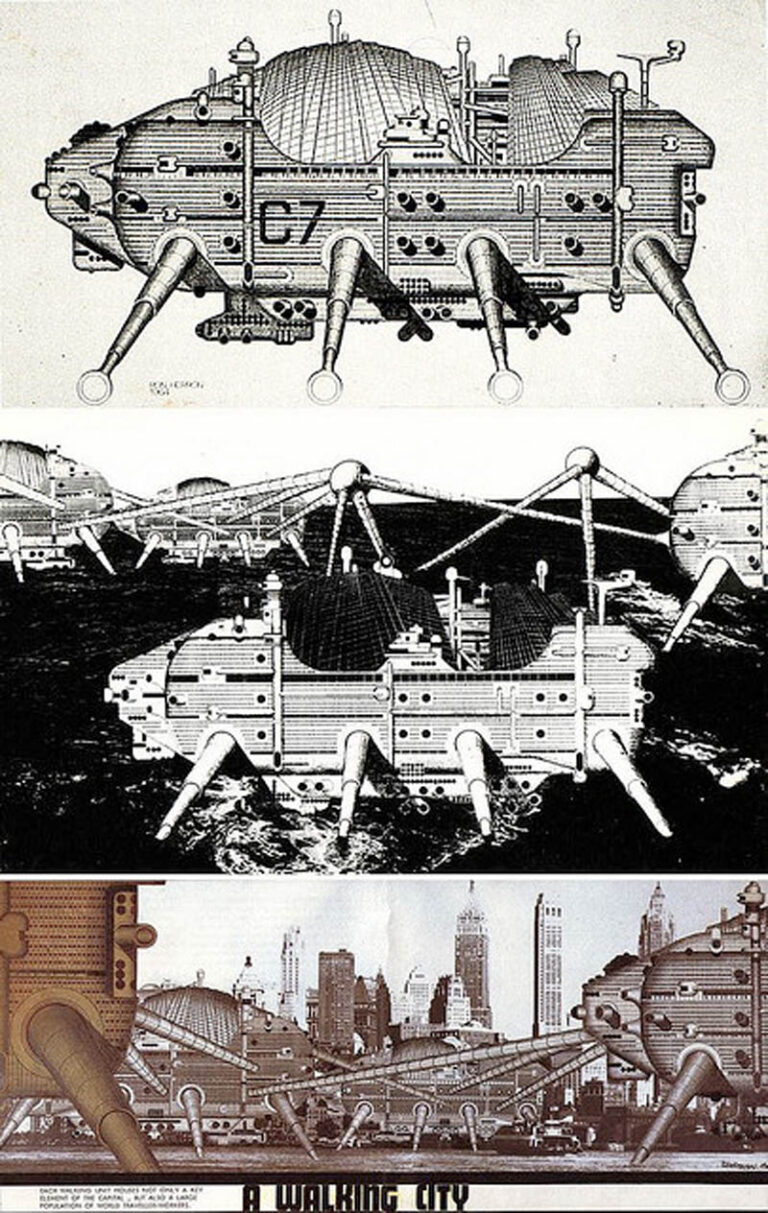 Archigram walking city Walking City, da Archigram a Universal Everything. Il video vincitore di Ars Electronica 2014