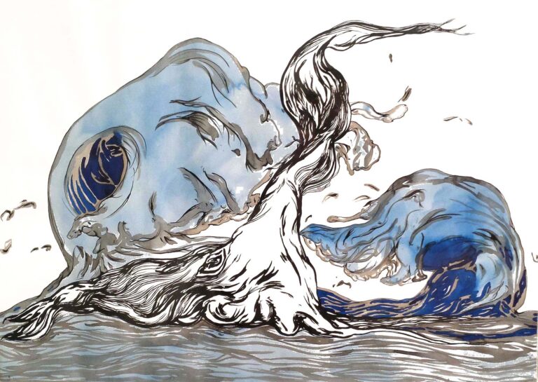 Fernando Moreno Londa da Hokusai 2009 china su carta Un’enorme collezione privata in mostra a Trieste. E il Messico fa Circa 2000