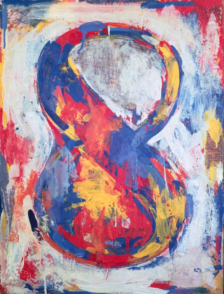 Jasper Johns – Figura 8 Figure 8 1959. The Sonnabend Collection. Prestito a lungo termine presso Ca’ Pesaro Galleria Internazionale dArte Moderna Venezia Nina Sundell e Antonio Homem © Jasper Johns Aspettando Azimut/h alla Collezione Guggenheim. Conversazione con Luca Massimo Barbero