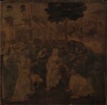 LAdorazione dei Magi di Leonardo prima del restauro foto Pino Zicarelli La resurrezione di Leonardo. Ecco le meraviglie nascoste dell'Adorazione dei Magi, con i primi risultati del restauro dell'Opificio delle Pietre Dure di Firenze