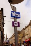 Manifesti in Scozia foto Michela Deponti Cervelli in fuga. Al voto in Scozia per decidere sull'indipendenza