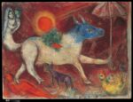 Marc Chagall – La mucca con l’ombrello 1946. New York The Metropolitan Museum of Art Bequest of Richard S. Zeisler 2007 2007.247.3 © Chagall ® by SIAE 2014 Marc Chagall a Milano. L’epopea pittorica del Novecento