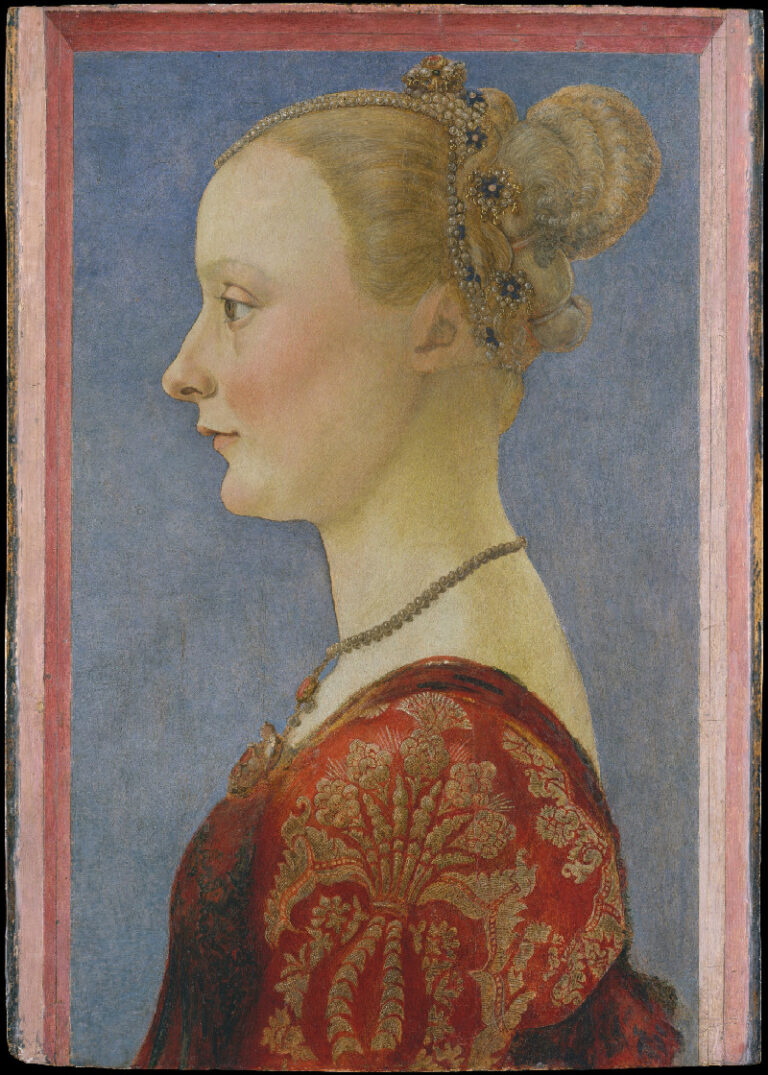 Piero del Pollaiolo Ritratto di donna di profilo ©New York The Metropolitan Museum of Art Bequest of Edward Harkness 1940 Tutte le dame dei Pollaiolo. Immagini e video dalla presentazione della grande mostra in programma da novembre al Museo Poldi Pezzoli di Milano