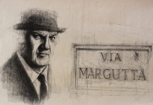 Venezia Updates: Fellini, il cinema, il disegno e quelle cene in Via Margutta. Le chine di Mario Di Costanzo omaggiano il grande regista-disegnatore