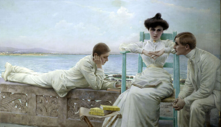 Vittorio Corcos In lettura sul mare 1910 circa Collezione privata Vittorio Corcos a Padova, “pittore di belle donne”