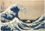 36 vedute del Monte Fuji 1830 1834 « Dans le creux d’une vague au large de Kanagawa » © Musées royaux d’Art et d’Histoire Bruxelles Hokusai, Grand Palais, Parigi: il crocevia della modernità