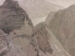5. Ferdinando Rizzi Paesaggio alpino con postazioni militari 1917 Al Mart è scoppiata la guerra