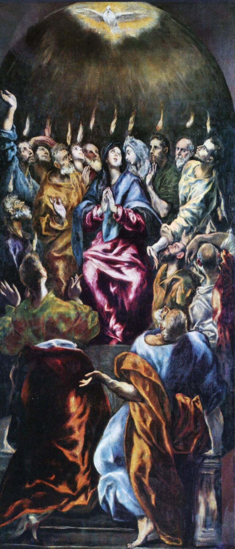 El Greco e bottega Pentecoste 1600 ca. Madrid Museo Nacional del Prado © Museo Nacional del Prado Madrid El Greco, atto finale. A quattrocento anni dalla morte, ultima mostra a Toledo