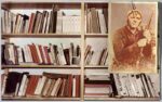 F. Guerzoni Avventura a guardia della libreria 1978 cartolina e foto originale cm 23x37 collaborazione fotografica con Luigi Ghirri 800x502 Due artisti a zonzo. Franco Guerzoni e Luigi Ghirri