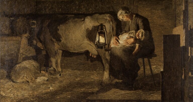Giovanni Segantini Le due madri 1889 Milano Galleria d’Arte Moderna Segantini, avanguardista ante litteram