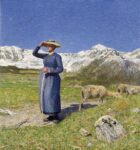 Giovanni Segantini Mezzogiorno sulle Alpi 1891 St. Moritz Museo Segantini deposito della Fondazione Otto Fischbacher Giovanni Segantini Segantini, avanguardista ante litteram