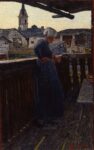 Giovanni Segantini Sul balcone 1892 Coira Museo darte dei Grigioni deposito della Fondazione Gottfried Keller Segantini, avanguardista ante litteram