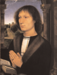 Hans Memling Benedetto Portinari dal Trittico di Benedetto Portinari pannello di destra 1487 olio su tavola 45 ✕ 34 cm Firenze Galleria degli Uffizi inv. 1890 n. 1090 © 2012. Photo Scala Florence Memling. Alle Scuderie del Quirinale di Roma il Rinascimento fiammingo