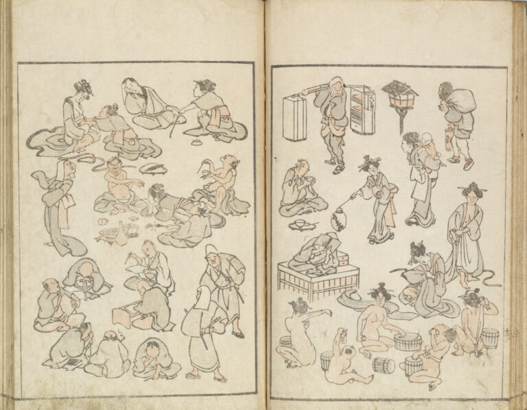 Hokusai Manga 1814 collezione privata Hokusai, Grand Palais, Parigi: il crocevia della modernità