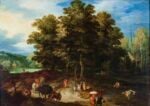 Jan Brueghel Il Giovane paesaggio boscoso con pastori e armenti olio su rame cm 26x18 1630 ca low Aspettando la Torino Art Week. Intervista sulla fiera Flashback