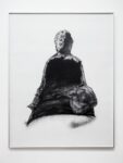 Marco Basta, Buddha melted, 2014, stampa a carbone e carboncino su carta, 140 x 110 cm, foto Andrea Rossetti. Courtesy Galleria Monica De Cardenas Milano : Zuoz